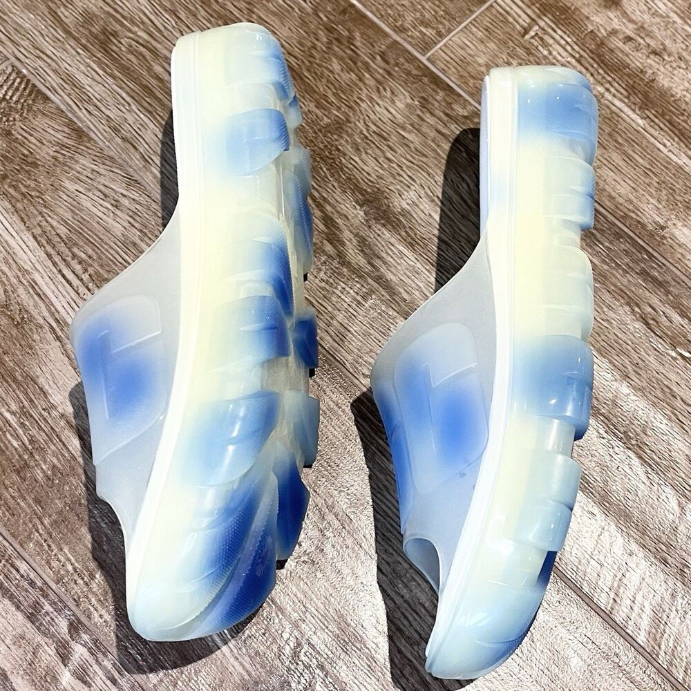 UGG Jella Watercolor Slide Women's size 7 Sky Blue Clear Sandals Shoes Slip Ons - Picture 9 of 16